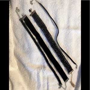 Multiple Black Chokers